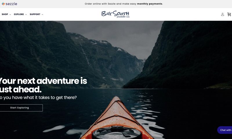 Big South Paddle Co. Website