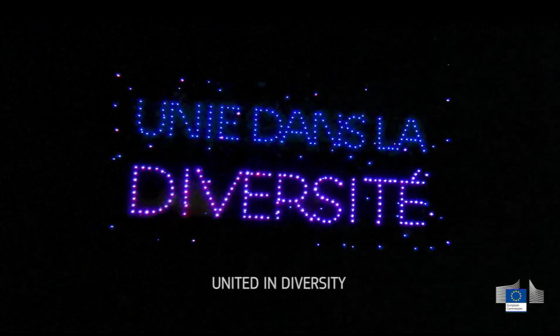 Lighting Up the Sky: A Drone Show for EU Days Innovative AV Content & Production