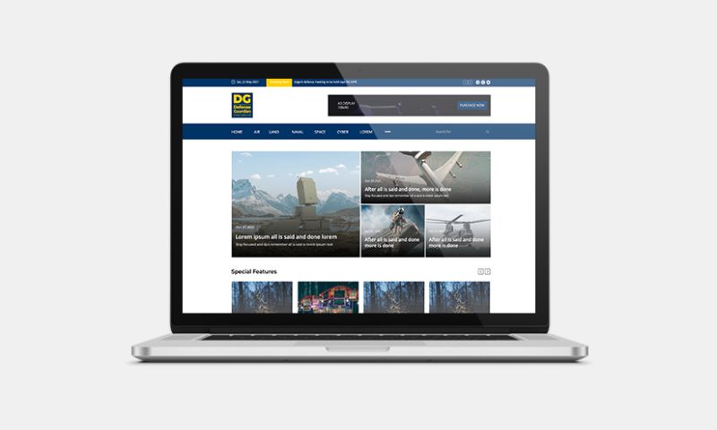 Defense Magazine Website Development