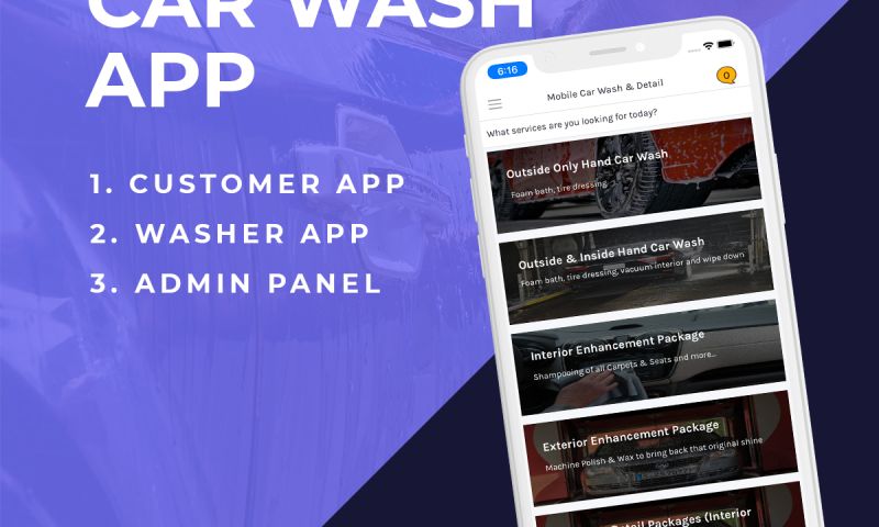 Car Wash Apps - MobileWash Clone