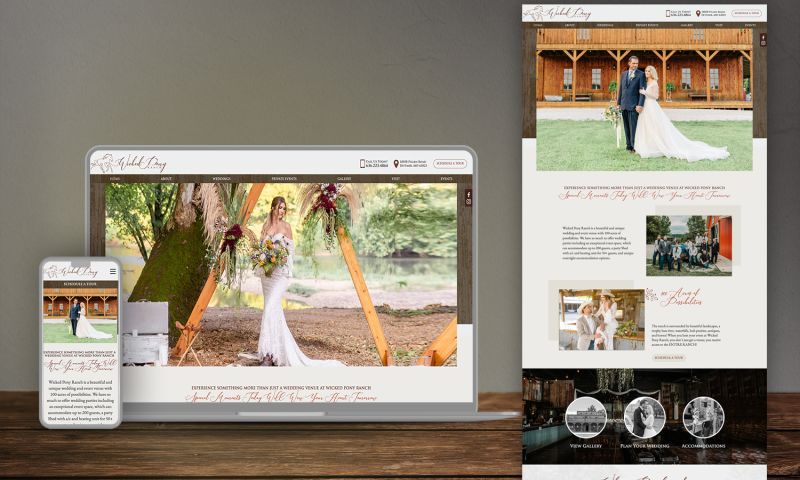 Wedding Venue Website Redesign