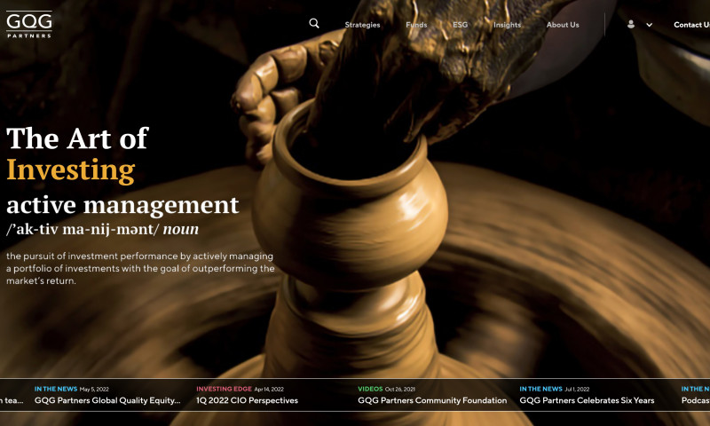 HomeTree Digital Client Website: GQG Partners