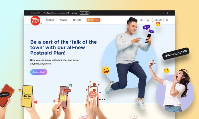 Tune Talk - eCommerce Website Revamp