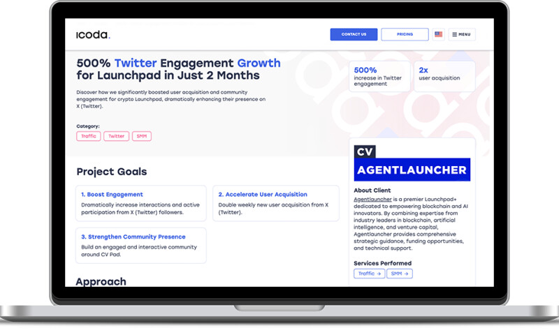 500% Twitter Engagement Growth for Agentlauncher in 2 Months