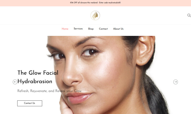 MySkinnStudio Ecommerce Development