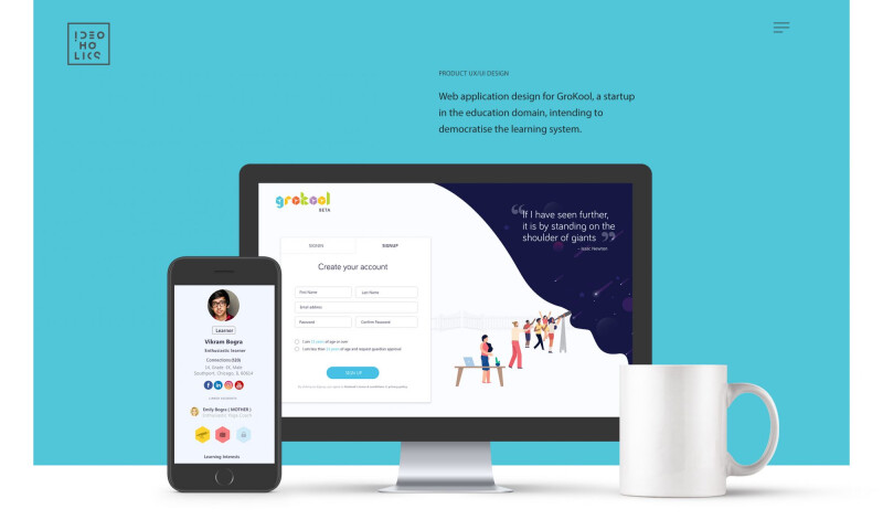 UX/UI Design for an Ed-Tech Startup