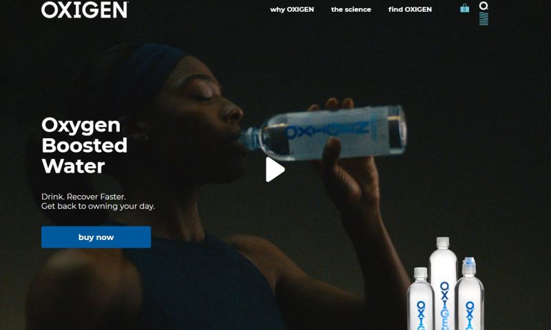 OXIGEN Beverages eComm Website