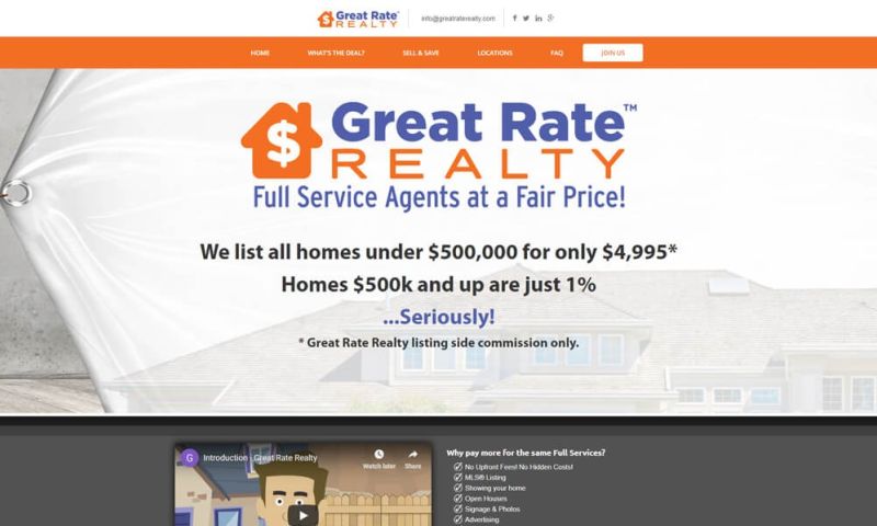 Great Rate Realty Website