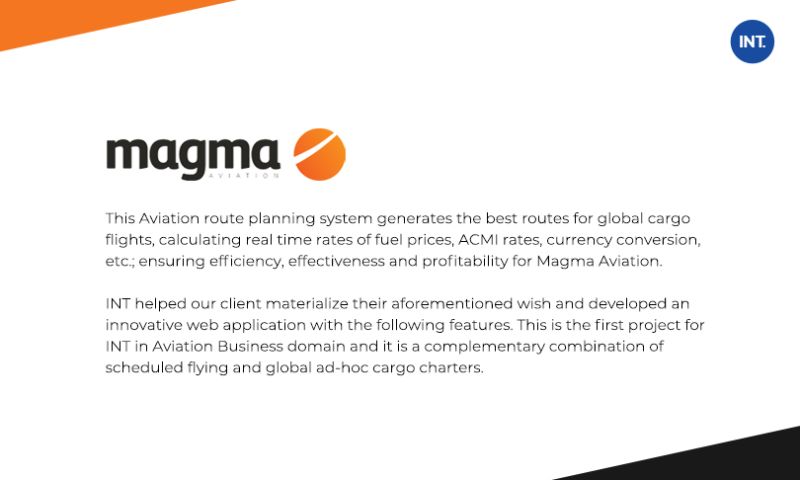 Real time tracker routing app helped in managing the cargo flights lot better and improving overall operational efficiency