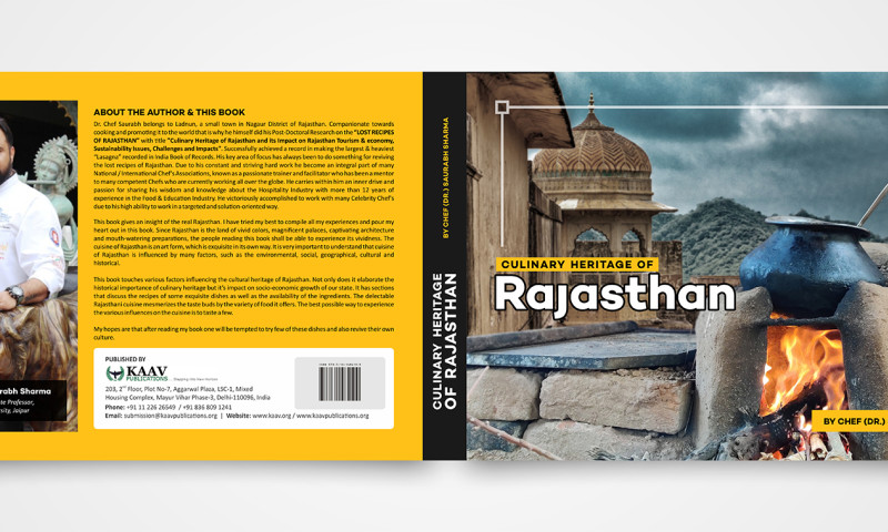 Culinary Heritage of Rajasthan Book Cover Design Project