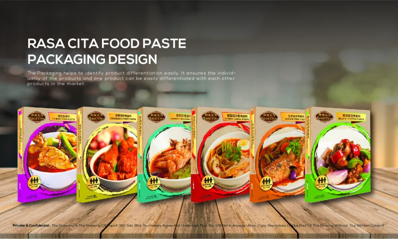 "Rasa Cita Food Paste" Packaging Design