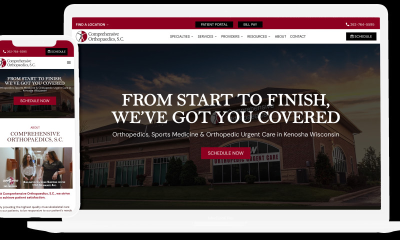 Website Design Comprehensive Orthopaedics