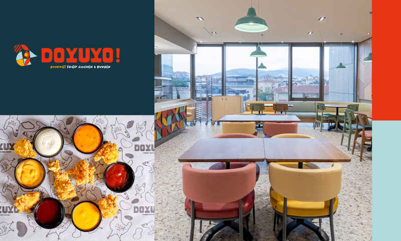 Doyuyo Gourmet Fried Chicken Branding & Identity, Shop Interior & Architectural Design