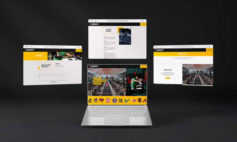 Legacy Sport and Fitness Website Design