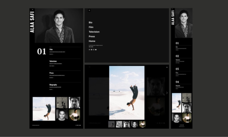 Branding, Web Design & Reputation Management for French Actor