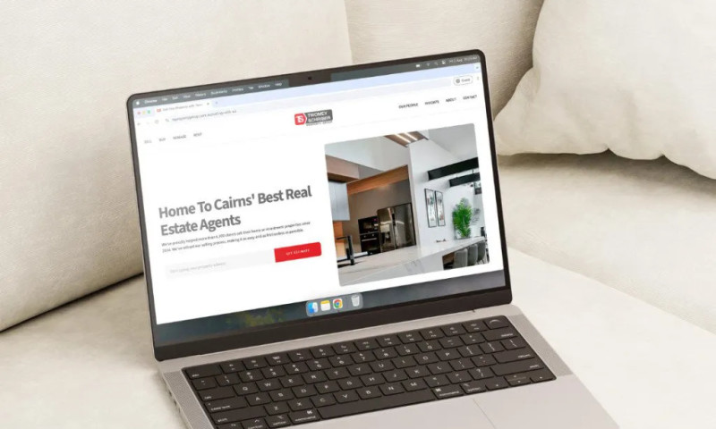 High end real estate website