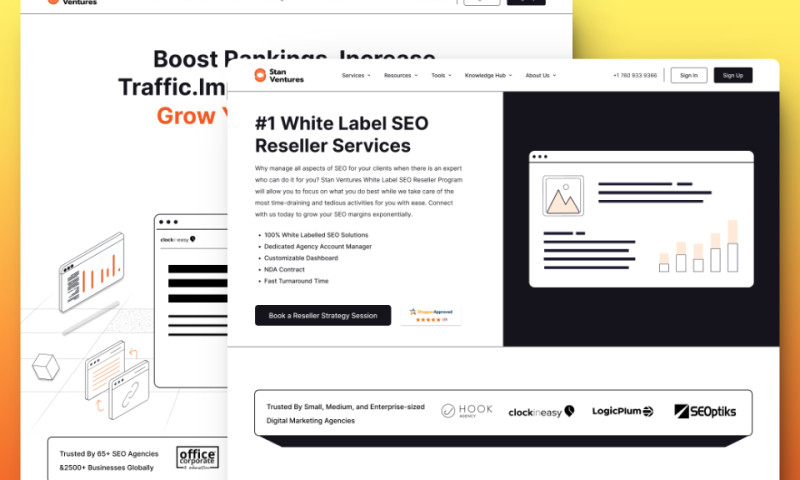 Minimal & Clean Landing Page Design