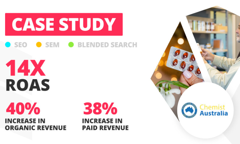 Blended Search Marketing Case Study for Chemist Australia | LION Digital