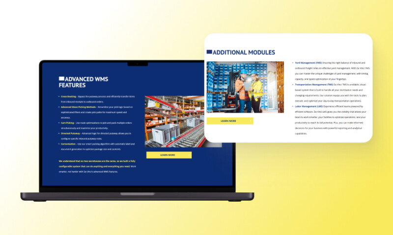 A feature-rich warehouse management system