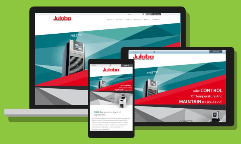 Julabo USA Re-brand and Website build