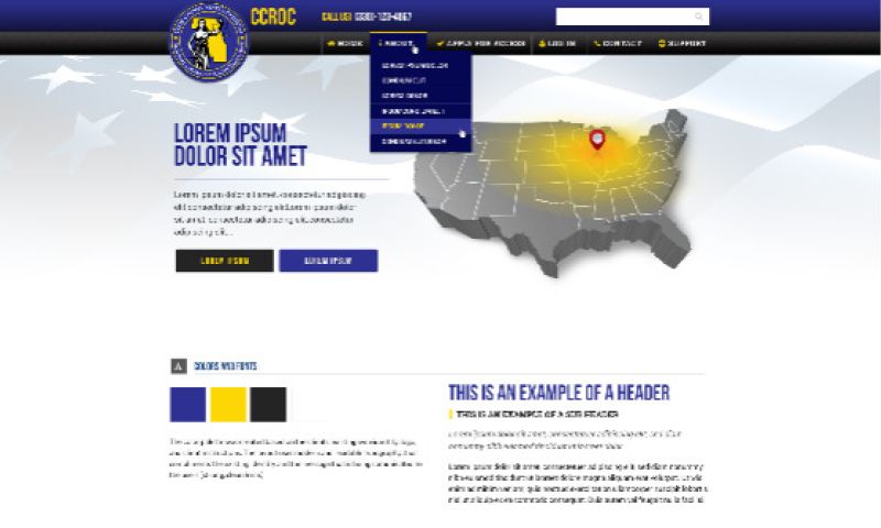 Cook County Regional Organized Crime Task Force (CCROC) UX/UI - Web Design