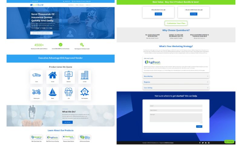 Quoteburst Insurance Software