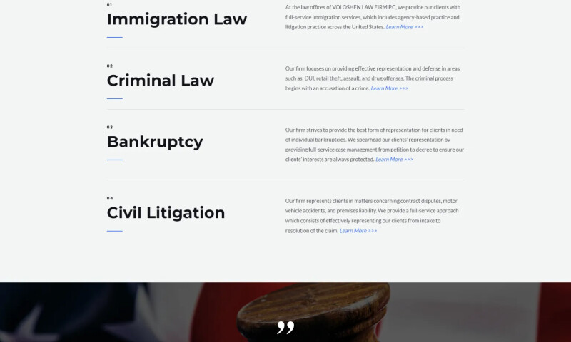 Voloshen Law Legal Presence Reinvented Online