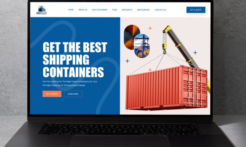 Shipping Container Company Website Design and Development
