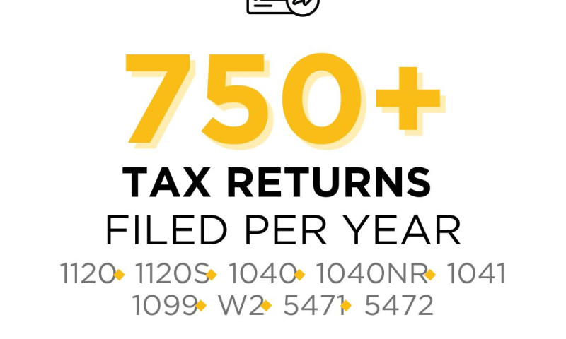 750+ Tax Returns Filed