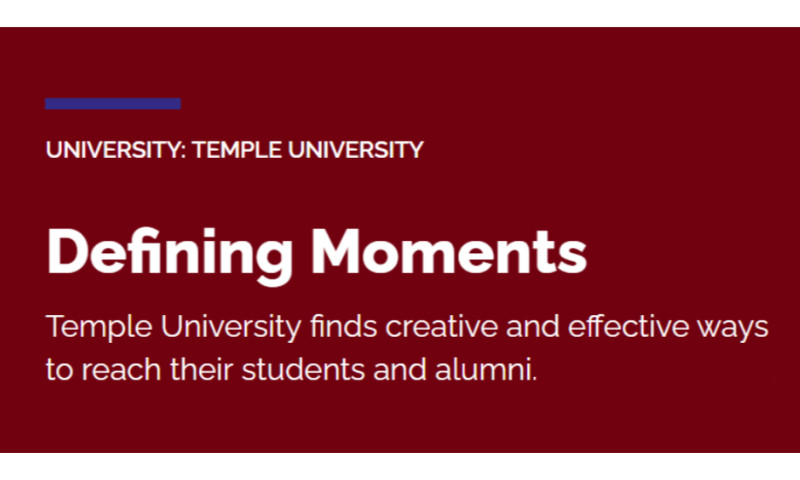 Temple University Defining Moments