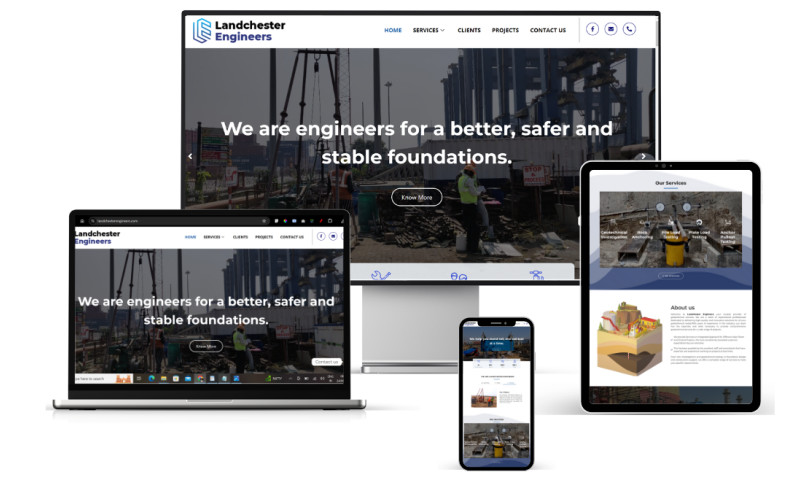 Landchester Engineers' Digital Presence with Strategic Web Design