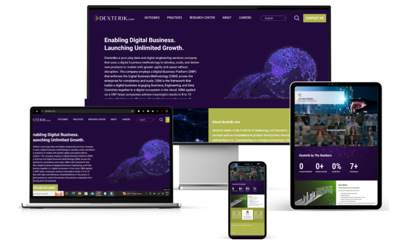 Dexterik's Digital Presence with Innovative Web Design