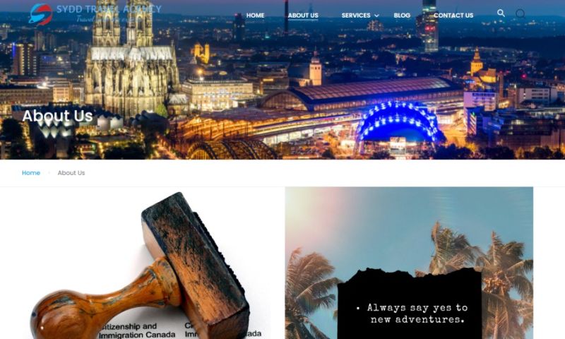 Sydd Travel - Travel Booking Site