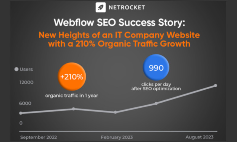 SEO for IT Company: Webflow Success Story