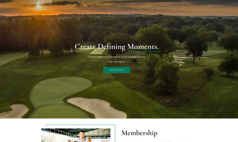 A Stunning New Website For Lancaster Country Club to Provide a Luxurious and Sophisticated Online Experience