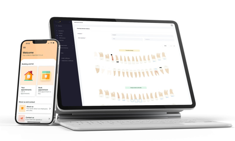 Dentelli mobile application and ERP for a dental clinic