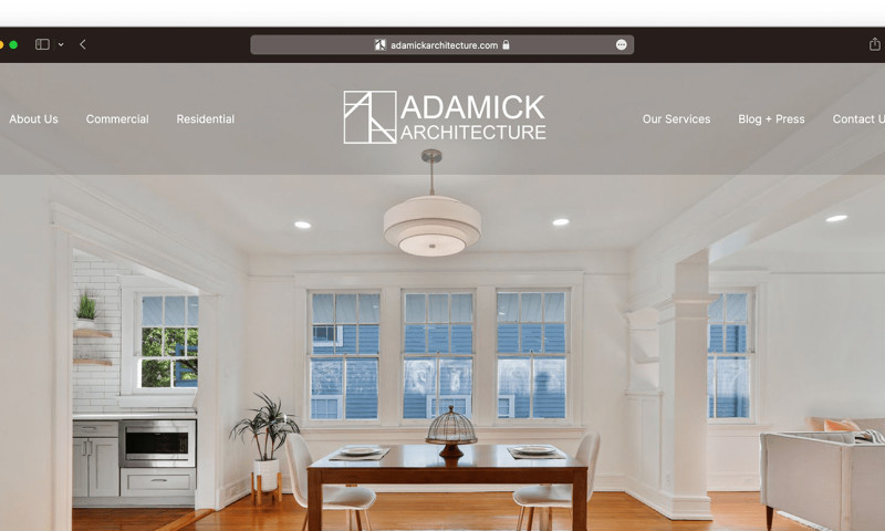 Case Study: A Nod to the Past on Adamick Architecture's Website