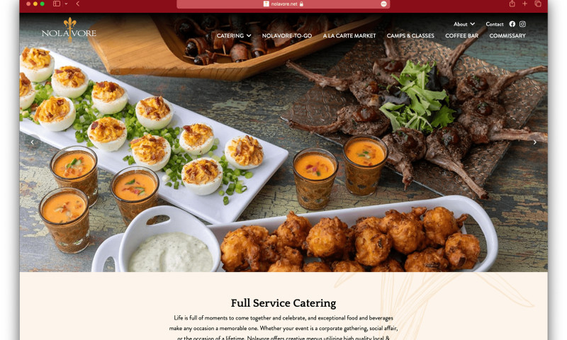 An Online Shop, On-Site Event Registrations and ore for Nolavore