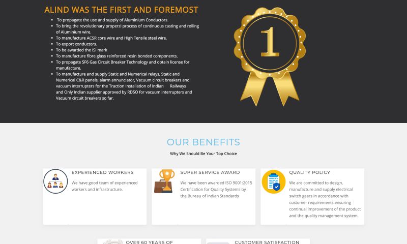 Aluminium Industries Limited website