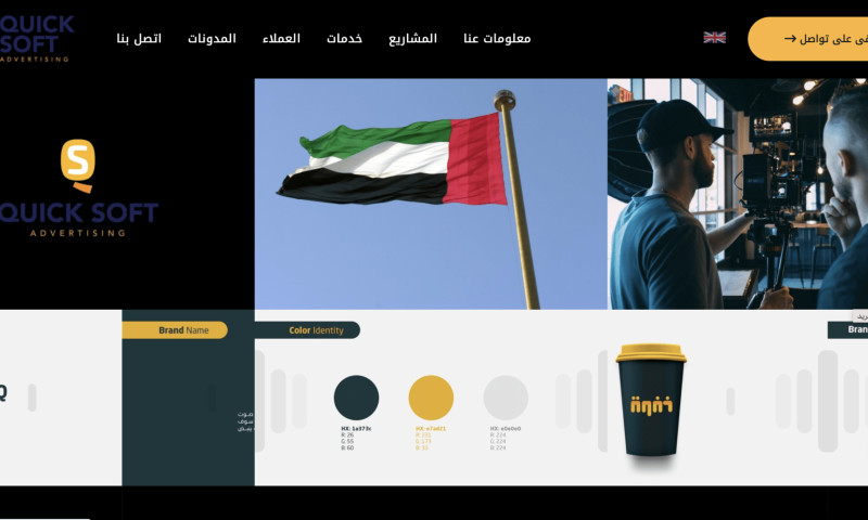 Website developed for quick soft advertising