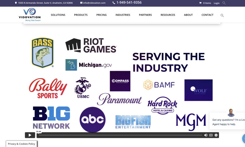 Online Marketing For an Emmy Award Winning Broadcasting Component Company