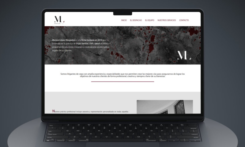 Informative website for law firm