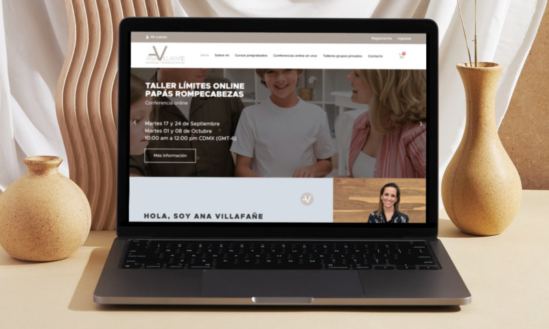 Logo and website design with e-learning integration for psychology and family therapy services