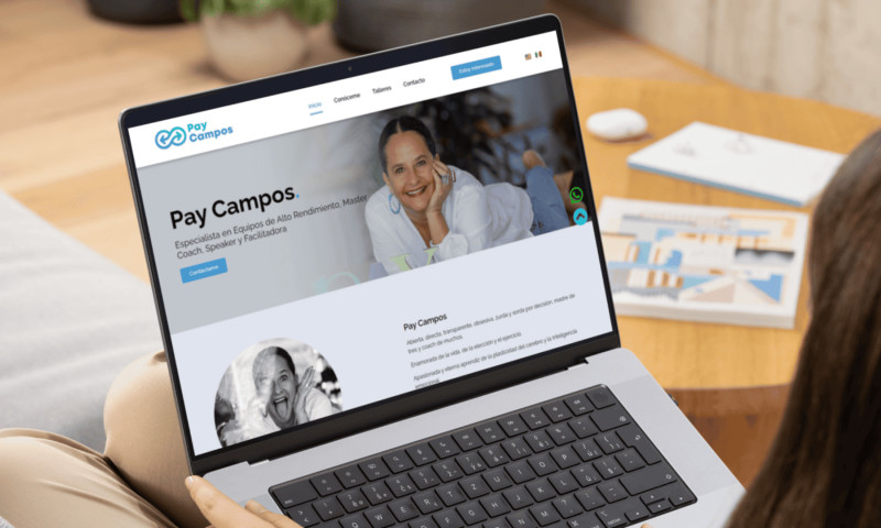 Redesign of informative website for choaching