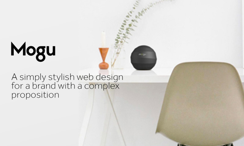 A simply stylish web design for a brand with a complex proposition