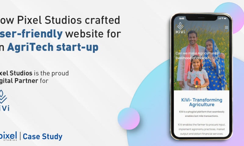 How Pixel Studios crafted User-friendly website for an AgriTech start-up