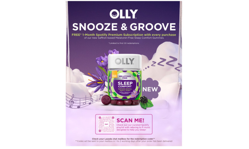 OLLY Sleep Comfort Spotify e-comm Assets