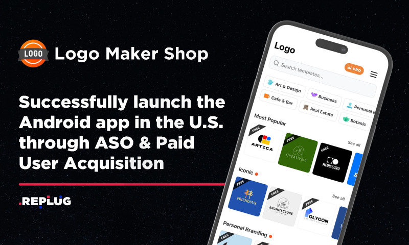 Logo Maker Shop: SUCCESSFUL APP LAUNCH THROUGH ASO & PAID UA