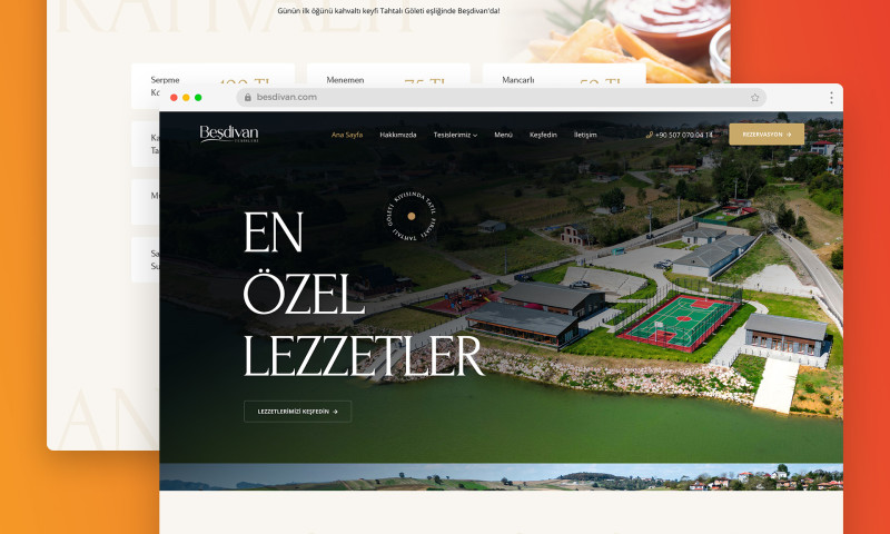 Besdivan Restaurant Web Design