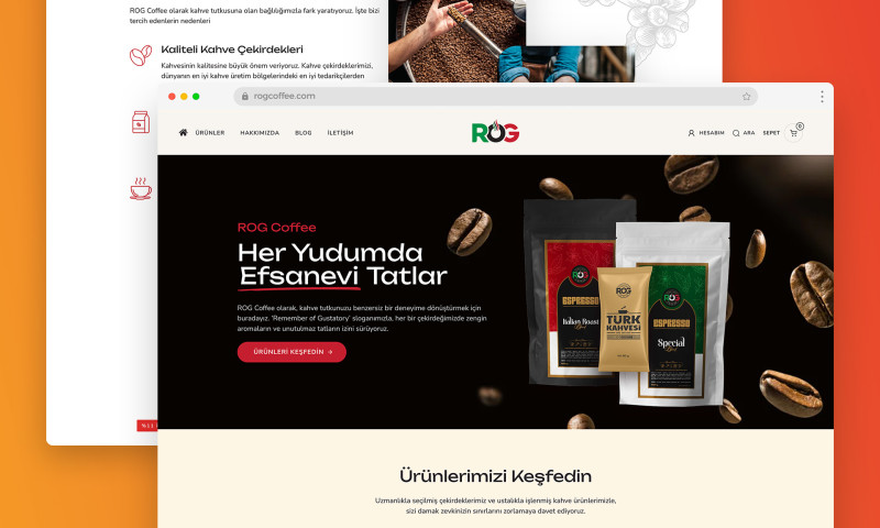 ROG Coffee eCommerce Web Design